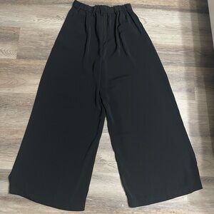 Elegant Black Wide-Leg Women's Pants